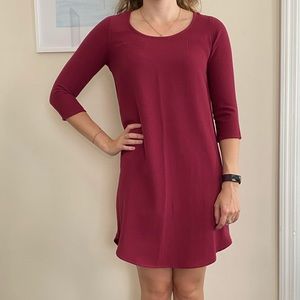 Magenta shift dress